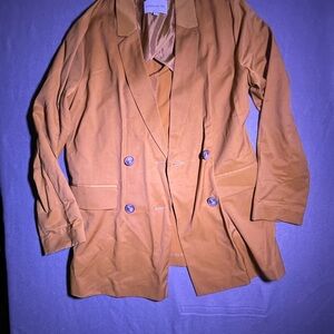 Elizabeth and James Camel Blazer